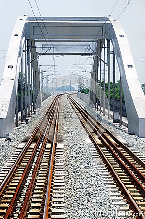 Railway bridge Stock Photo