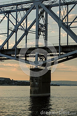 Railway bridge Stock Photo