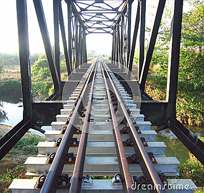 The railway brigde Stock Photo