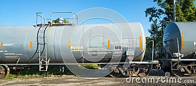 Railway Chemical Tank Editorial Stock Photo