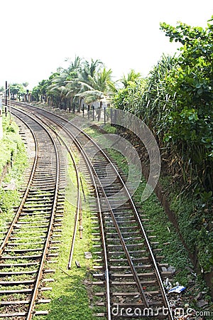 Railway line Stock Photo