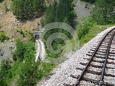 Railway, Mokra Gora, Serbia Stock Photo