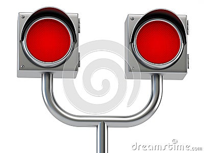 Railway semaphore Stock Photo