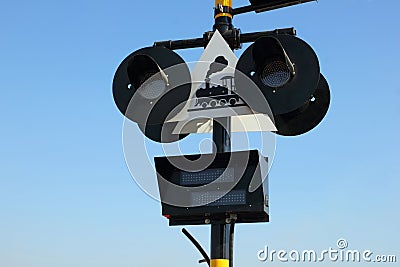 Railway signal Stock Photo