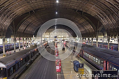 Railway station Stock Photo