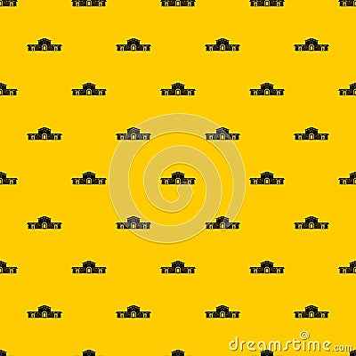 Railway station building pattern vector Vector Illustration