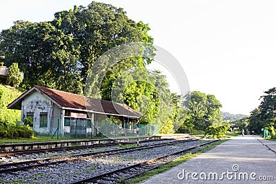 Railway station Stock Photo