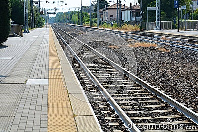 Railway station Stock Photo