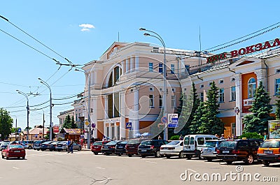 Railway station in Gomel, Belarus Editorial Stock Photo