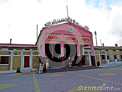 Quetta, railway station, Balochistan Editorial Stock Photo