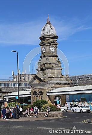 Railway station of Scarborough, UK Editorial Stock Photo