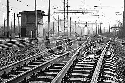 Railway stretches Stock Photo