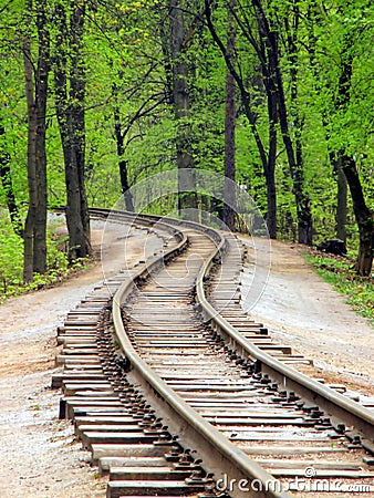 Railway track Stock Photo