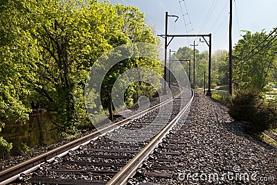 Railway track Stock Photo