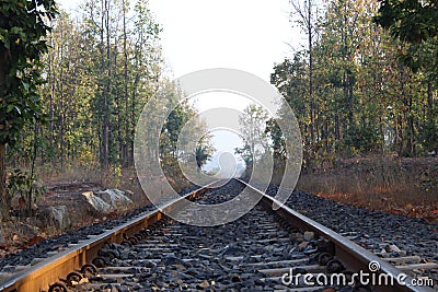 Railway track Stock Photo