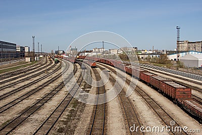 Railway Tracks Stock Photo