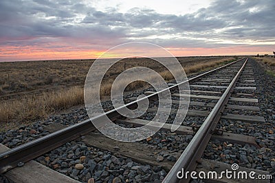 Railway tracks Stock Photo