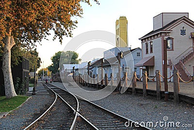 Railways paths Editorial Stock Photo