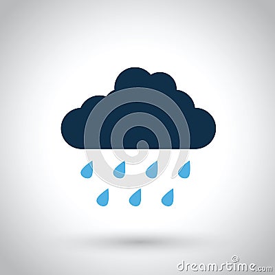 Rain cloud Vector Illustration