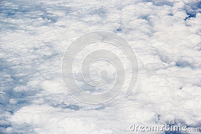 rain cloud, take a picture on the airplane. Stock Photo