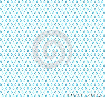 Rain drop simple vector texture blue and whit Vector Illustration