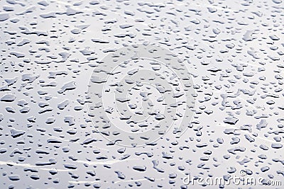 Rain Drop on the Table Stock Photo