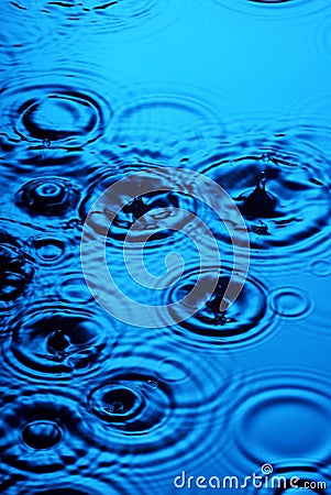 Rain Drops Water Background Stock Photo