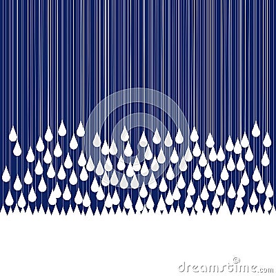 Rain drops falling Stock Photo