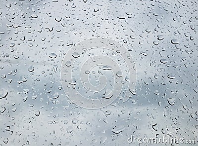 Rain drops on window glasses abstract rain drops on a window Stock Photo