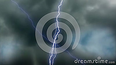 Rain Falling with Lightning Strikes Animation 4K. Stunning Lightning in  Storm and Clouds - 3D Seamless Loop 4K Animation Stock Video - Video of  discharge, meteorology: 252479573