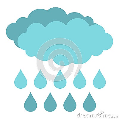 Rain icon isolated Vector Illustration