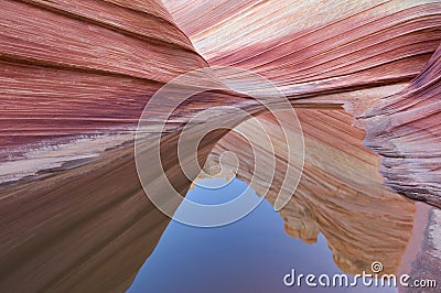 Rain Pool Coyote Buttes Stock Photo