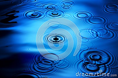 Rain Raining Water Drops Background Stock Photo