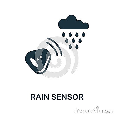 Rain Sensor icon. Simple element from sensors icons collection. Creative Rain Sensor icon ui, ux, apps, software and infographics Stock Photo