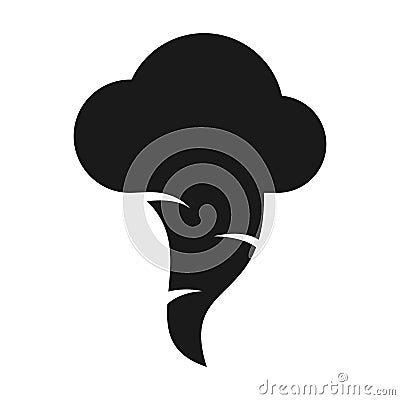 Rain Stormy icon. Tornado or Storm vector illustration Vector Illustration