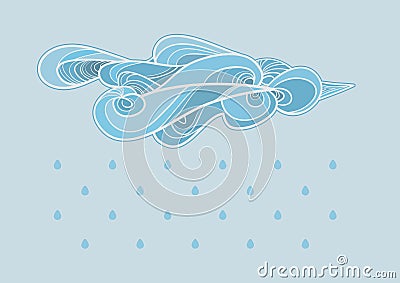 Rain Vector Illustration