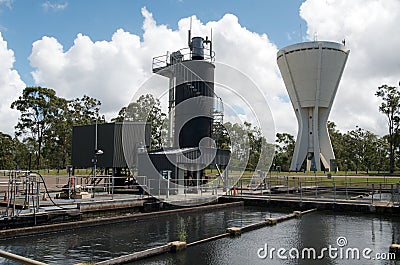 Rain Water Treatment Plant Stock Photo