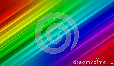 Rainbow abstract background, lines, diagonal, multicolored, rainbow colors, bright ,modern,blue,red,yellow, green, blur in motion Cartoon Illustration