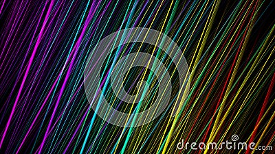 Rainbow Background Straight Linear Jungle Stock Photo