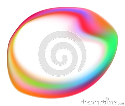Rainbow Blob Shape Color Gradient Vector Illustration