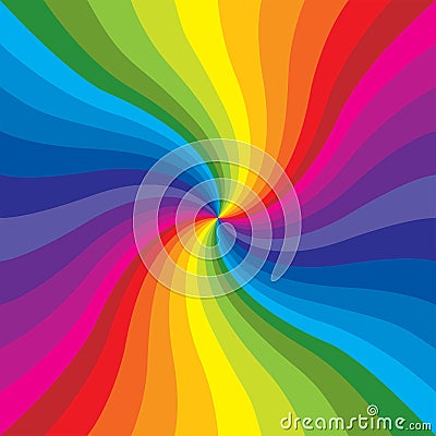 Rainbow Burst Vector Illustration