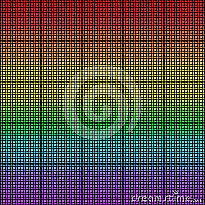 Rainbow circle grid Stock Photo