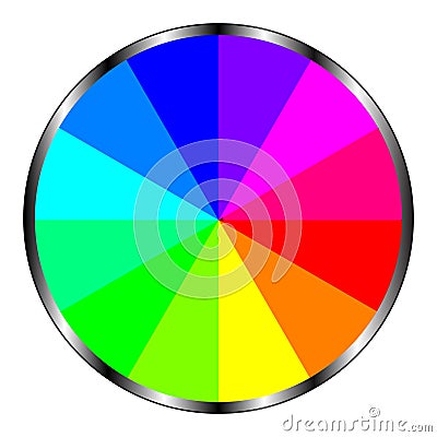 Rainbow color wheel. Stock Photo