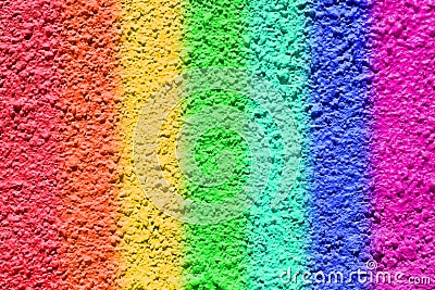 rainbow colored rough abrasive surface texture closeup photo Stock Photo