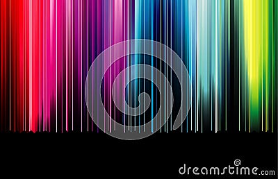 Rainbow colored slide Cartoon Illustration