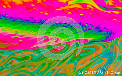 Rainbow colors created by soap, bubble Stock Photo