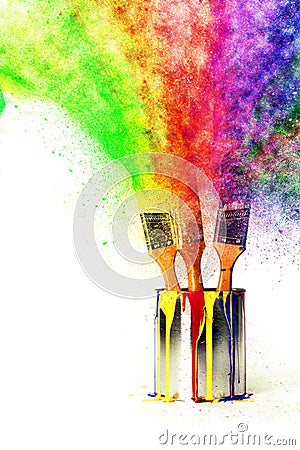 Rainbow of Colors from Primary Colors Stock Photo