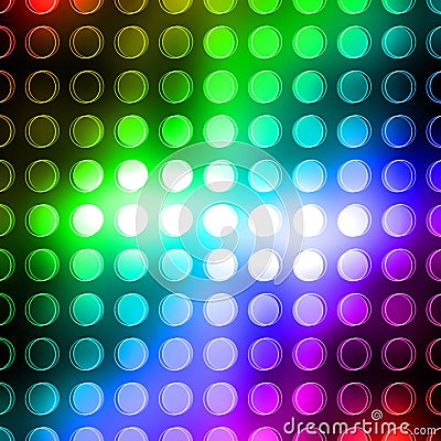 Rainbow dots Stock Photo