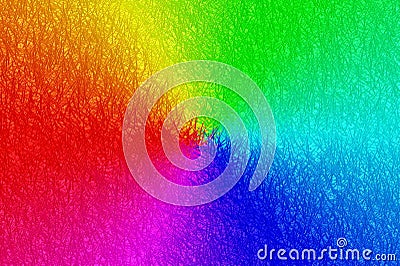 Rainbow fiber background Stock Photo