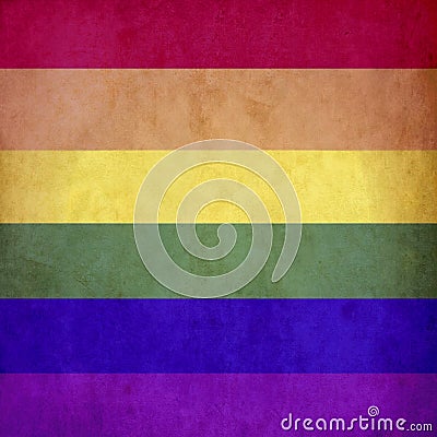 Rainbow flag vintage background of LGBT alternative sex. Love is love Stock Photo